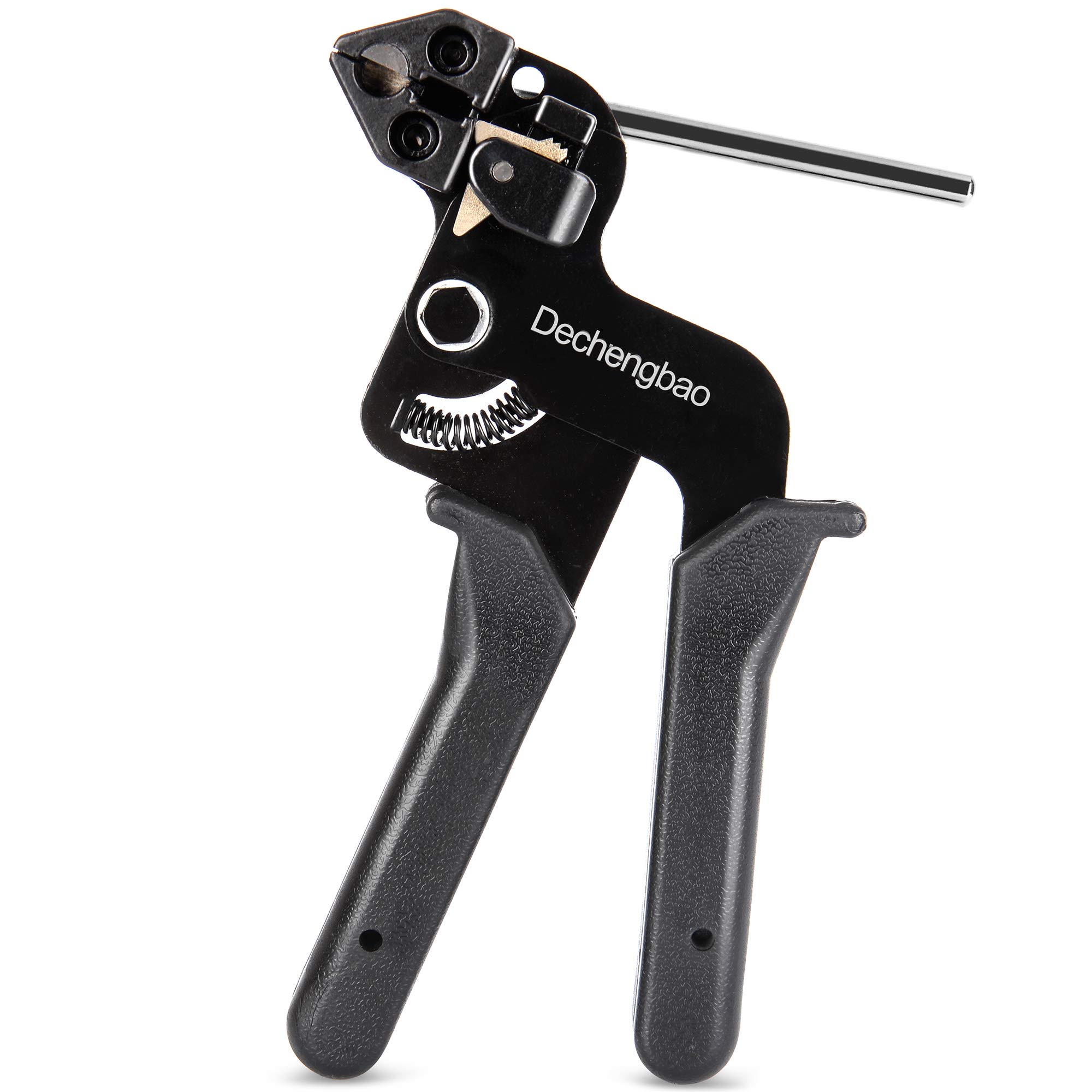 Metal tie wrap Gun, Dechengbao Stainless Steel Cable Tie Gun and Zip tie Tool,Cable Tie Tool for Stainless Steel Cable Ties,Metal Cable tie Gun
