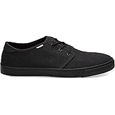TOMS Mens Carlo Lace Up Sneakers Shoes Casual - Black - Size 11 D