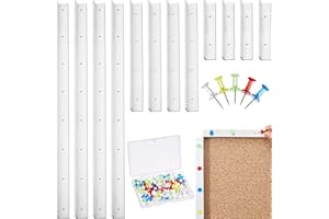 SPAKON 12 Pcs Stained Glass Supplies Layout Block System 12 Inch 6 Inch 3 Inch for Stained Glass Panels with 60 Mix Color Push Pins Tools, 3 Sizes