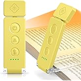Glocusent 12 LED Rechargeable Book Light, Clip-on Reading Light with 5 Colors & 5 Brightness Levels, Up to 100Hrs Runtime, Eye-Caring Reading Lights for Books in Bed, Perfect for Book Lovers, Kids