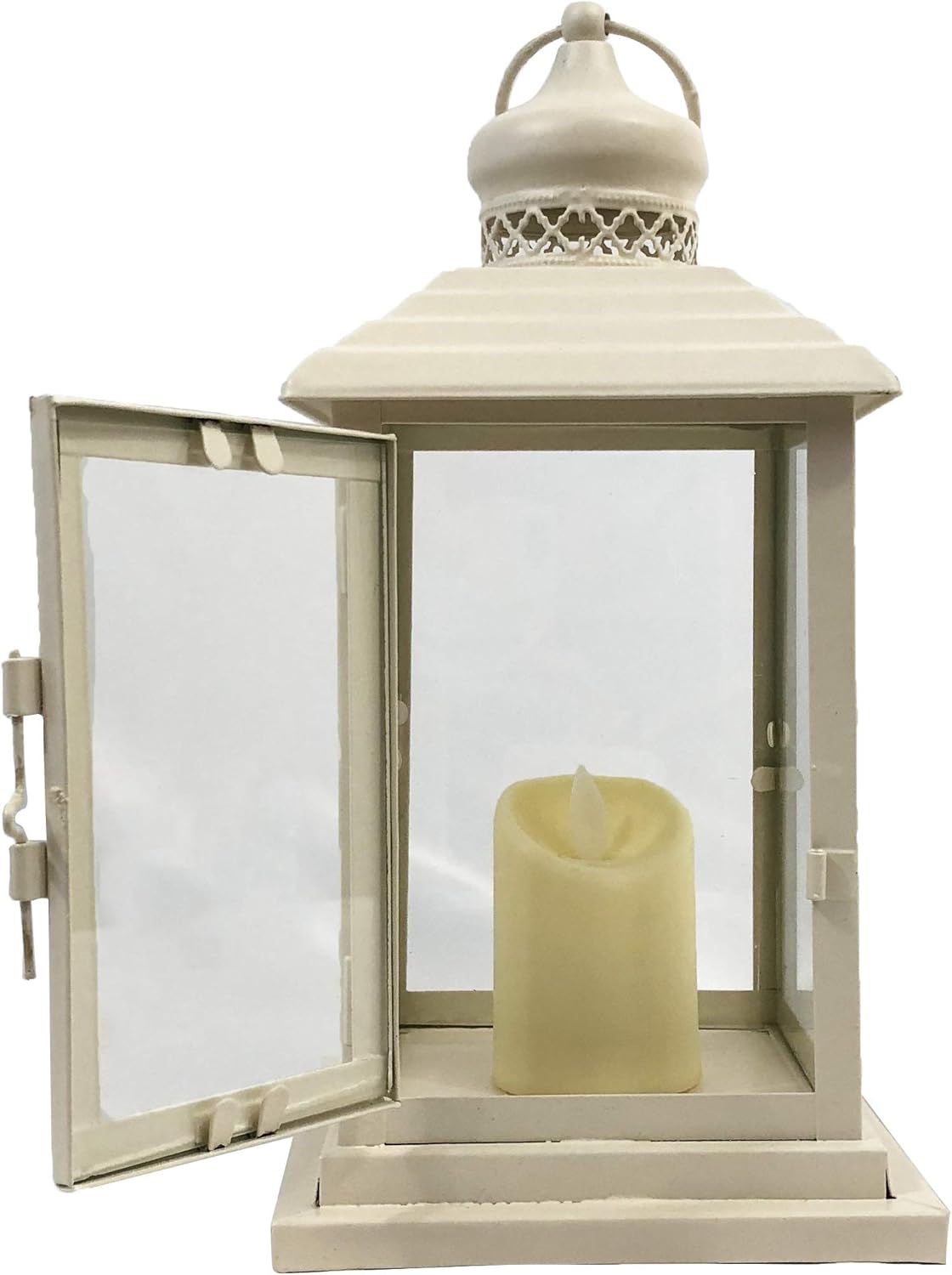 outdoor candle holder on Candles Holders Allgala Clear Glass White Iron Vintage Indoor Outdoor Candle Lantern Candleholders