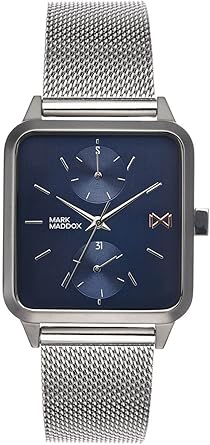 Mark Maddox Reloj Analogico para Hombre de Cuarzo con Correa en Acero Inoxidable HM7106-37