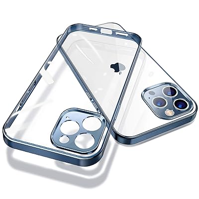 Buy Joyroom Pacific Crystal Designed For Iphone 12 Pro Max Case 6 7 Unique Full Camera Lens Protection Never Yellowing Hard Back Flexible Anti Scratch Bumper Pacific Blue Crystal Clear Online In Indonesia B08n47r6hj