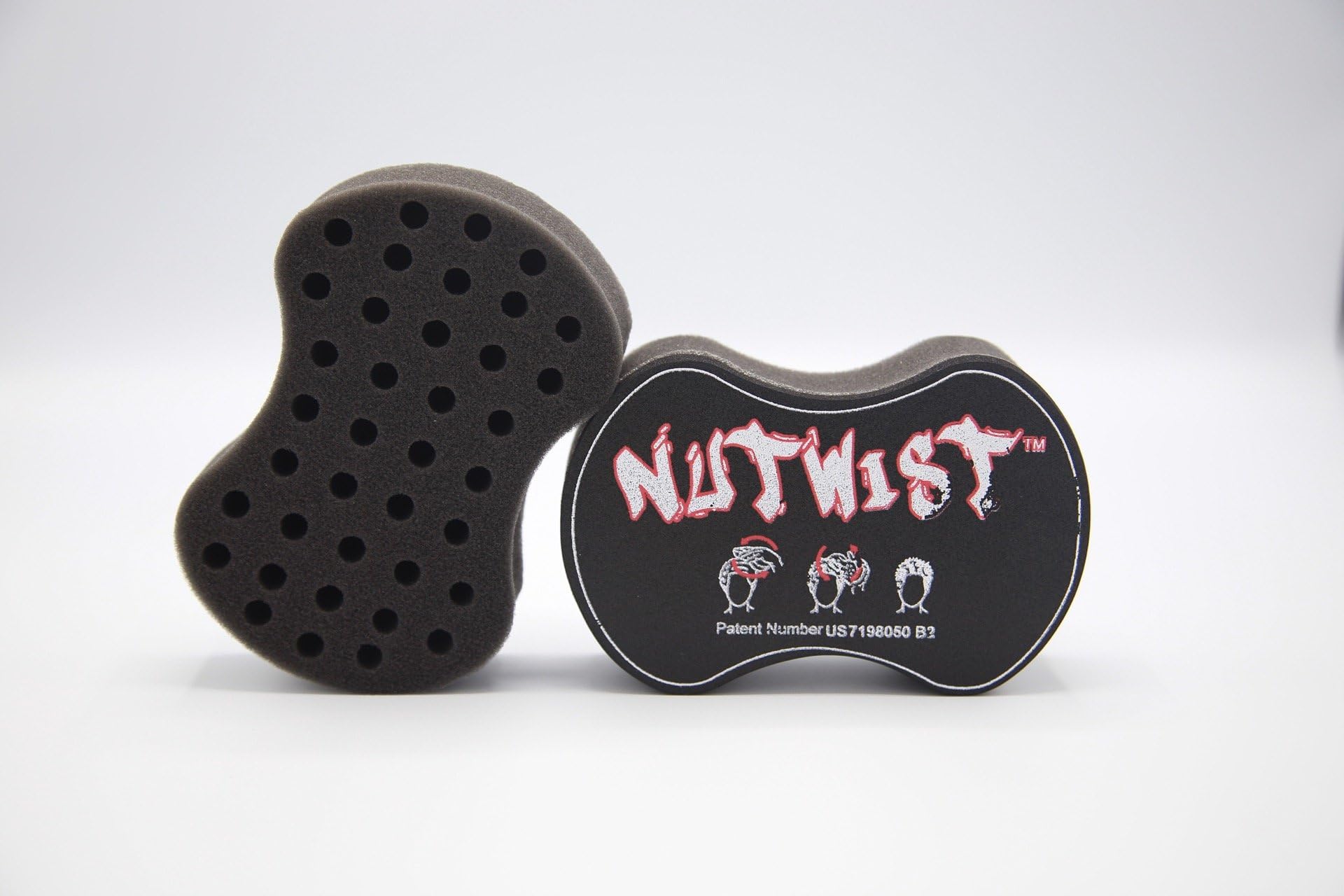 NuTwist Black Curl Sponge for Men/Women - Small Holes