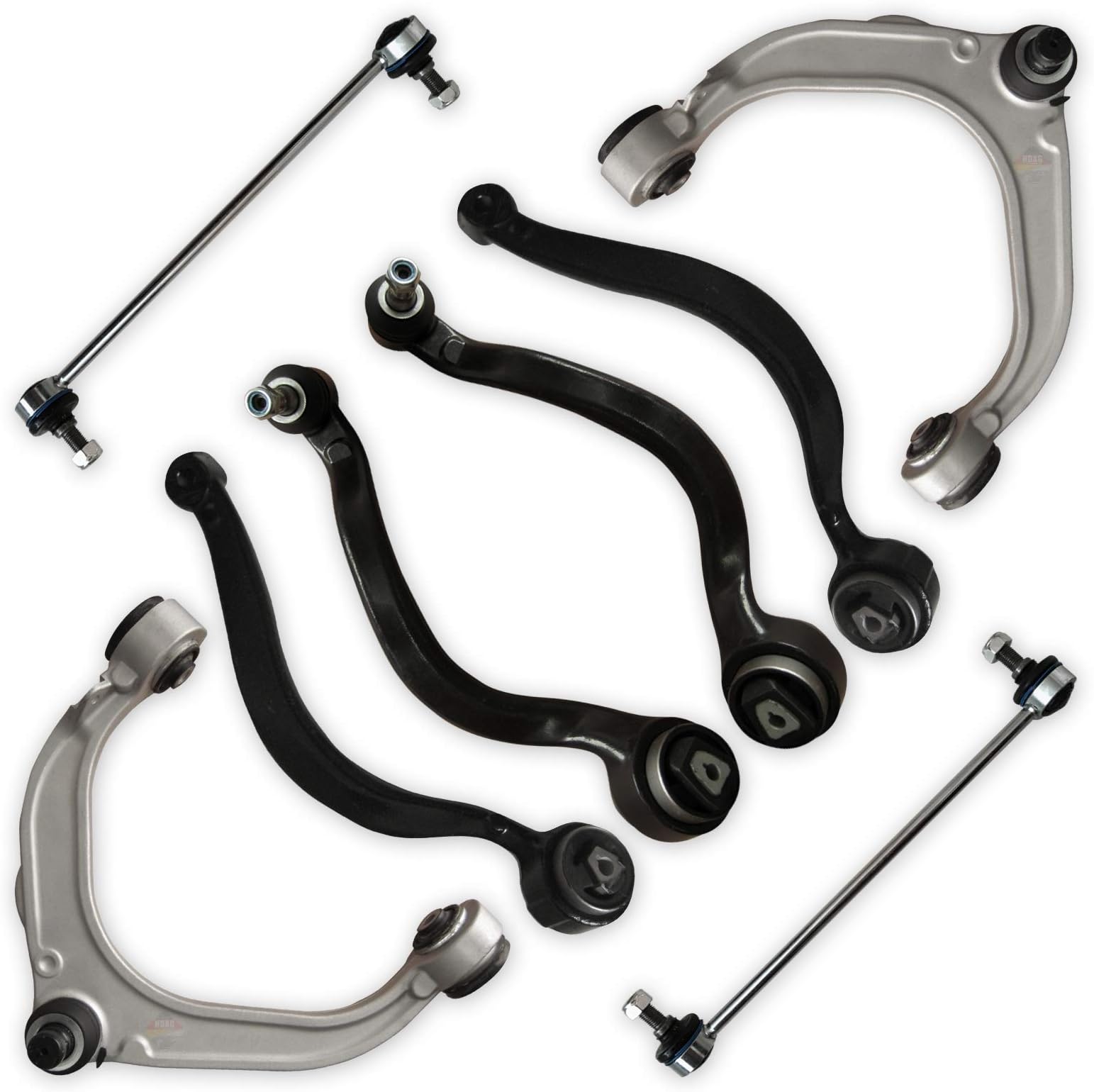 Set of 6 Front Left and Right Lh Rh Lower Suspension Wishbone Control Arm Ball Joint + Links FCA6811 FCA6812 FCA6201 FCA6202 FCA6809 FCA6810 FDL6622 FDL6623