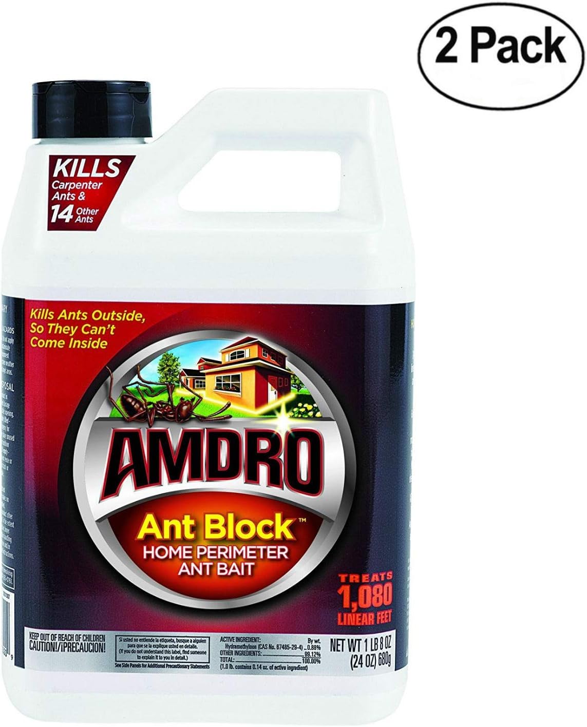 Amdro Ant Block Home Perimeter Ant Bait Granules 24oz - Pack of 2