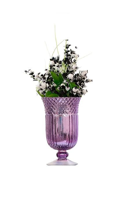 Buy Home Decor Roost Shimmering Glass Flower Vase Candle Holder By
