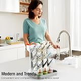 PandaEar Baby Bottle Drying Rack Vertical Space-Saving Grey view 5