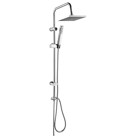 Dusch Set Überkopfbrause Set Verchromt Duschsäule Duschkopf Regendusche Handbrause