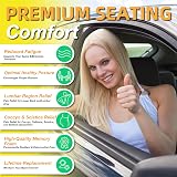 kingphenix Car Seat Cushion with Back Support Pillow Brown Memory Foam view 2