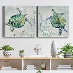 Renditions Gallery Seaglass Turtle Wall