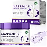 Joint Massage Purple Gel, Soothing Massage Cream for Joint Activities, Muscle, Knees, Lumbar, Neck, Back, Hands/Feet, Light-Weight & Easliy Spread for Post-Workout, Long-time Sitting|3.53Oz