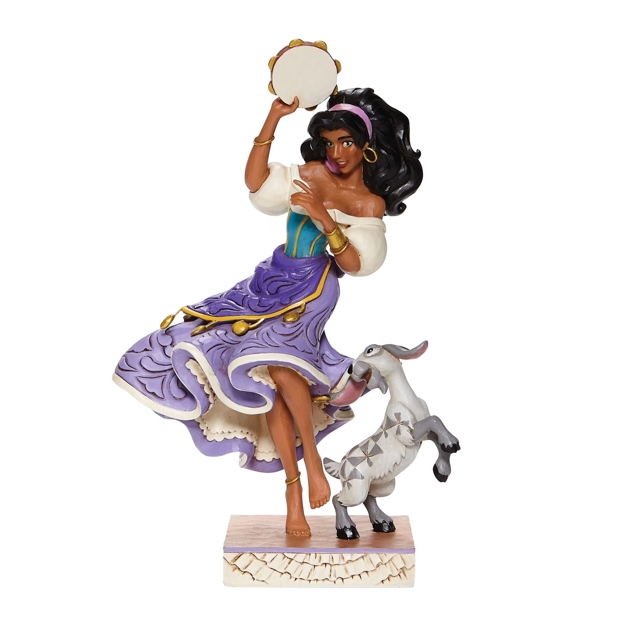 ENESCO Jim Shore Disney Traditions Esmerelda & Djali Figurine 8.75" H, Multicoloured, 6008071