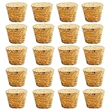 20Pcs Tapered Cork Plugs Wooden Wine Corks Stoppers