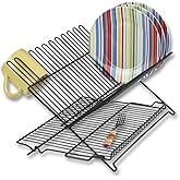 Better Houseware Folding Dish Drying Rack Space-Saving Dish Rack for Kitchen Counter for Drying (After Washing)