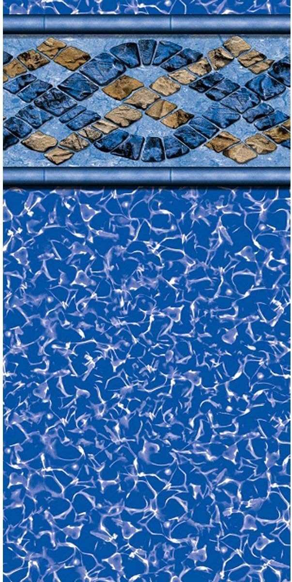 Findlay 16-Foot-by-32-Foot Rectangle Augusta Fanta-Sea Pool Replacement Liner | Beaded Style | 4-Foot Flat Bottom | 38 Gauge Virgin Vinyl