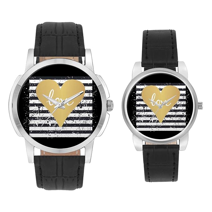 Gifts for Couple, Multicolor Dial Wrist Watch for Men and Women