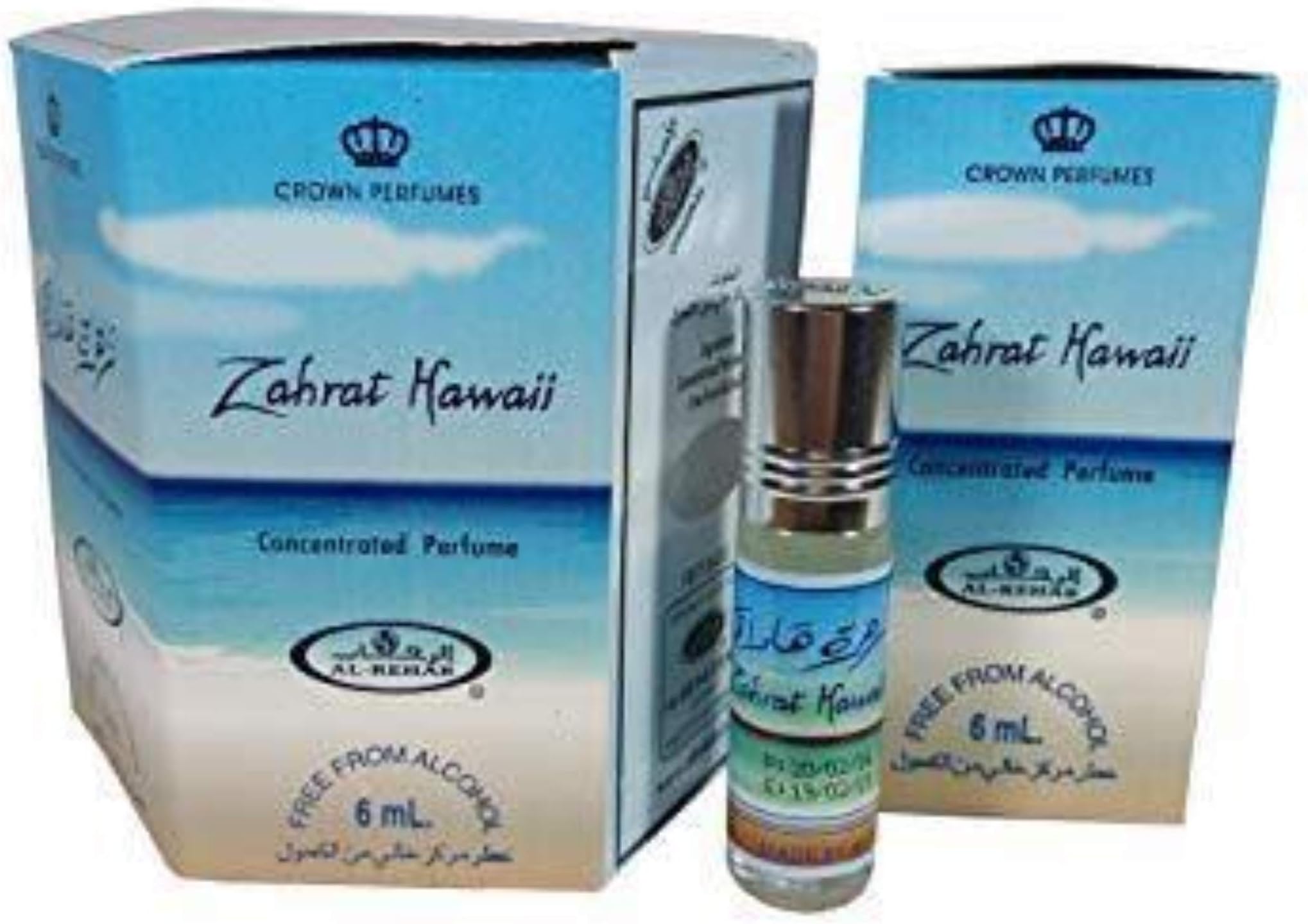 Business Square Al Rehab Zahrat Hawaii Musk Fragrance 6 ml 100% Oil Pack of 6