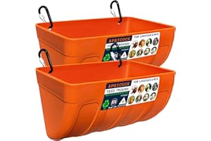 APRICOCK Chicken Feeder Waterer, Goat Feeder - 2 Pack, 5.5 Quart, for Goats Chickens Duck Sheeple Dogs Piglets Deers Gooses, Turkeys, Goat Supplies(Appearance Patent Product)