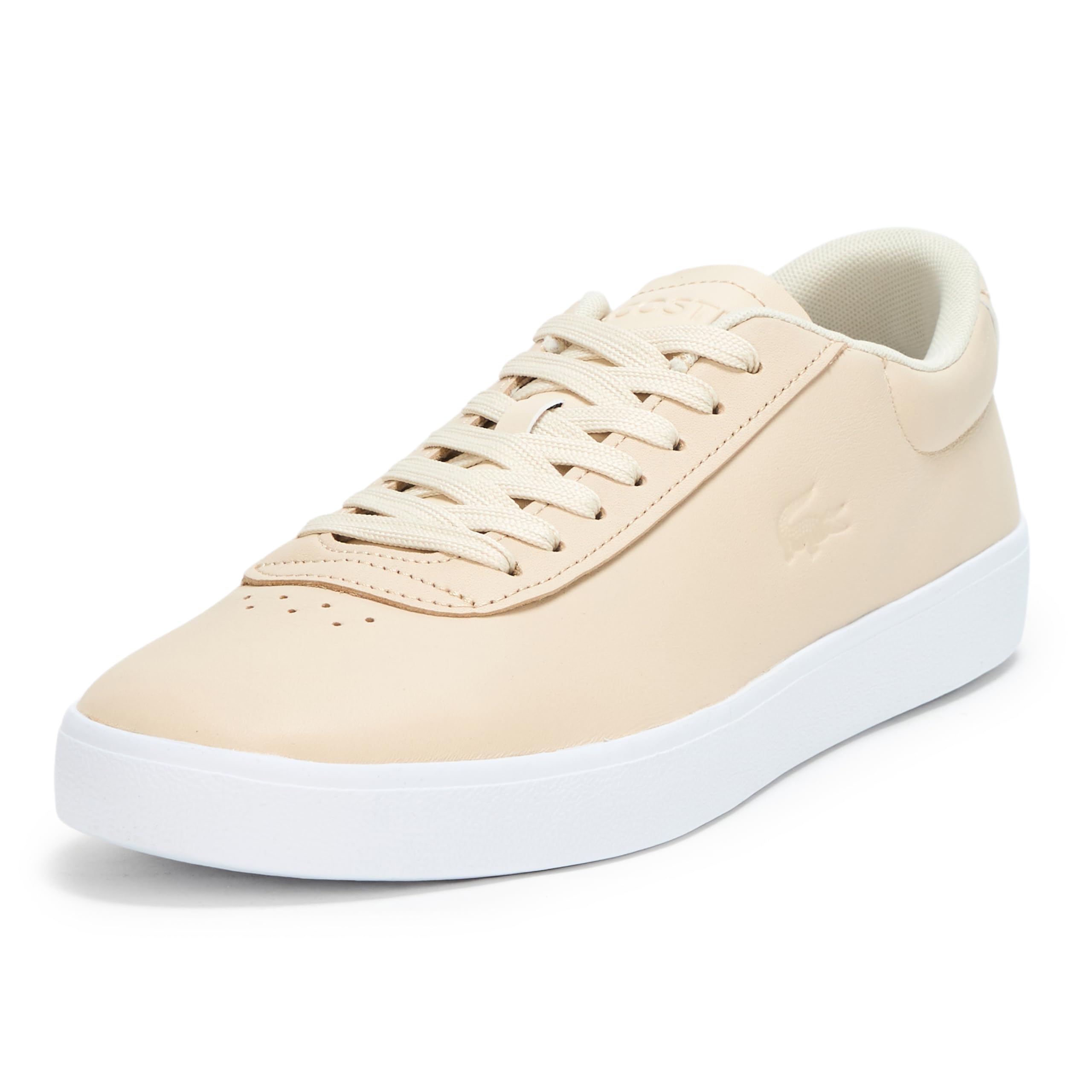Lacoste Men’s Baseshot Evo Sneaker, Off White & White, 8.5