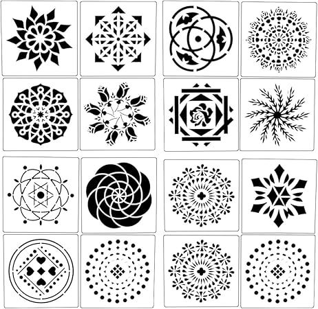 amazoncom heallily mandala dot painting templates stencils mandala