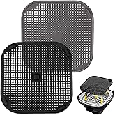 2-Pack Replacement Heat Resistant Splash Guard for Ninja Crispi Accessory - Silicone Splash Guard Mat for Ninja FN101 Hairdry