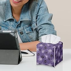 Talayituse Spider Web Print Tissue Box Cover Dog