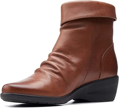 clarks bushacre 2 dark tan leather