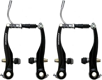 promax fahrrad bremskorper v brake bremsen set aluminium schwarz amazon de sport freizeit