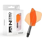 RED DRAGON Nitro Flite &ndash; Integrated Dart Flights and Stems &ndash; All-in-One Darts Flights &amp; Stem System &ndash; No.2 &amp; Kite Shape &ndash; Short, Intermediate &amp; Medium &ndash; Suitable for Steel &amp; Soft Tip Darts