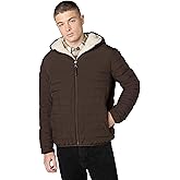 Calvin Klein mens Lightweight Packable Down Jacket With Sherpa Lining