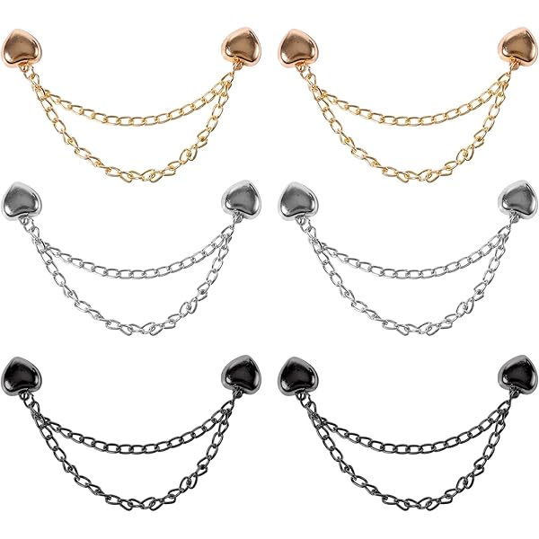 Pinces Magnétiques Décoratives Lot De 8 Pinces Magnétiques Sans Broches - Fixation Vêtements Multifonction Avec Chaîne Accessoire Ajustement Vetements