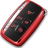 COMPONALL Key Fob Cover for Rover and Jaguar, for Range Rover Evoque Velar Discovery LR4 Land Rover Sport and Jaguar XF XJ XE