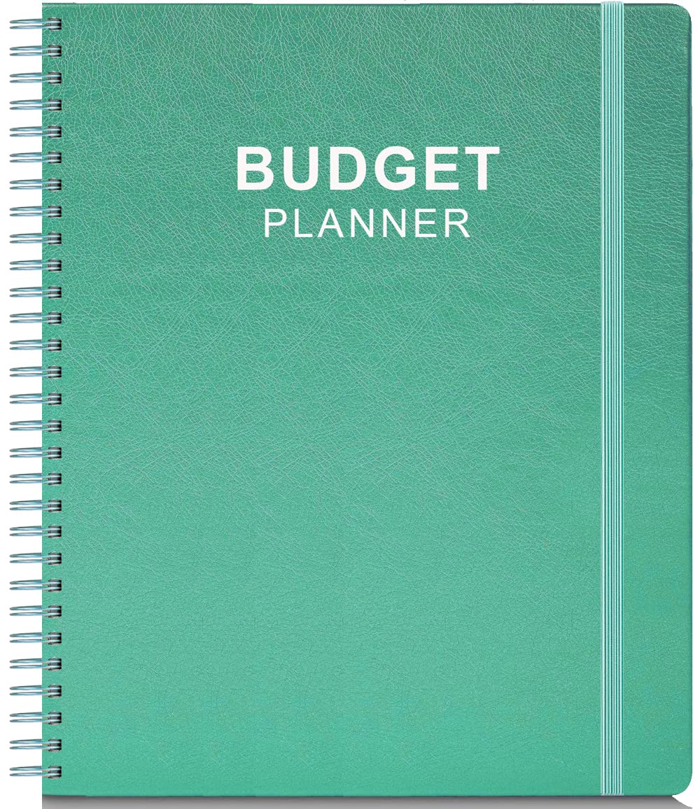 Budget Planner & Monthly Bill Organizer with Pockets. Expense Tracker Notebook, Budgeting Journal and Financial Planner Budget Book to Control Your Money. Large Size (21 x 24.5cm), Teal