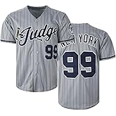 Wenhbeirg Stitched 99 Judge Stripes Baseball Jerseys Men's Shirts for Party Xmas Gift