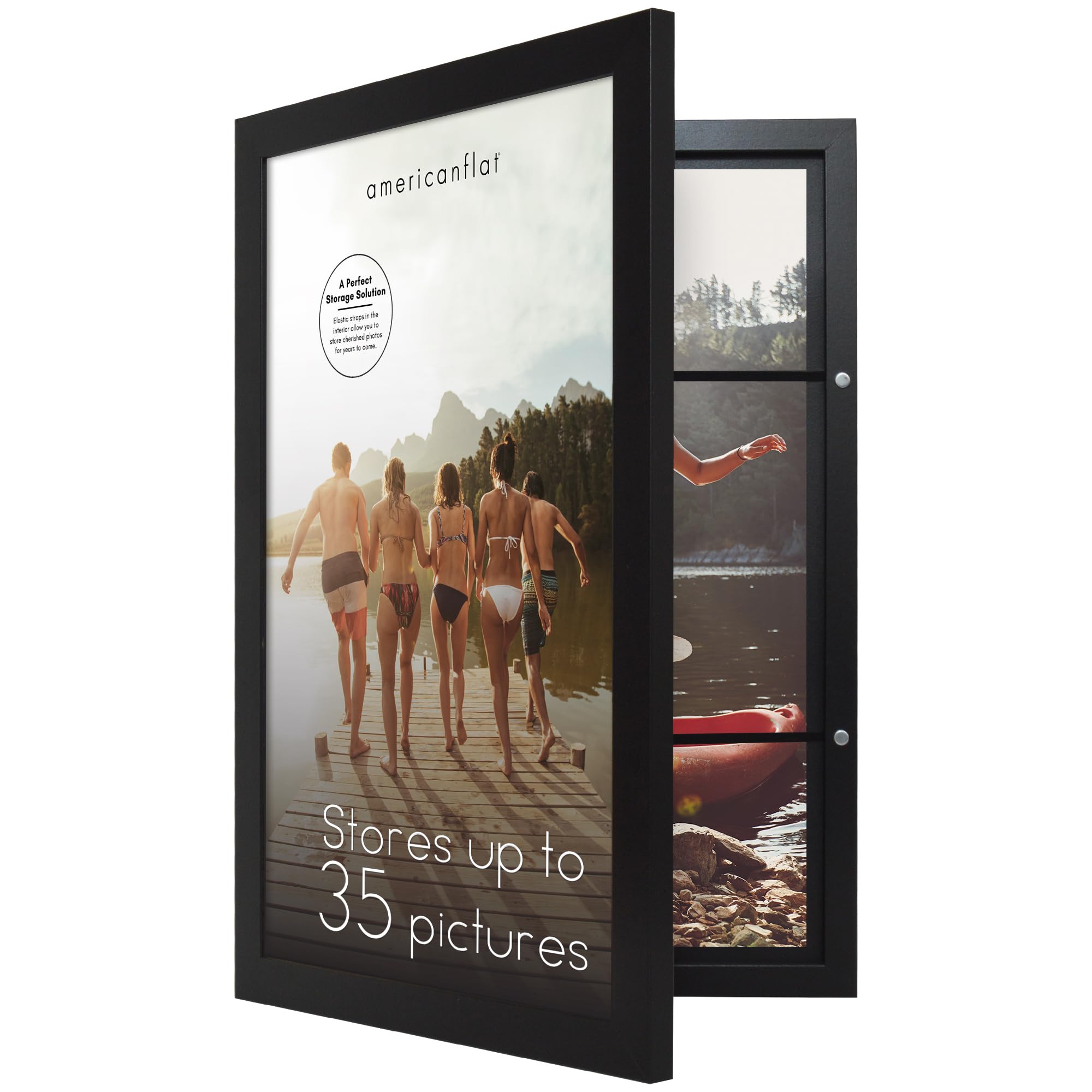 Mua Americanflat 11x17 Picture Frame in Black - Quick Change Storage ...