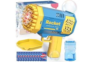 JONEG Toys for 3-8 Year Old Boys Girls: Bubble Machine for Kids with Bubble Solution, Gifts for 3 4 5 6 7 8 Years Old Boy Birthday Toy for Kid Toddlers Ages 4-6 Outdoor Wedding Bubbles Blower Maker