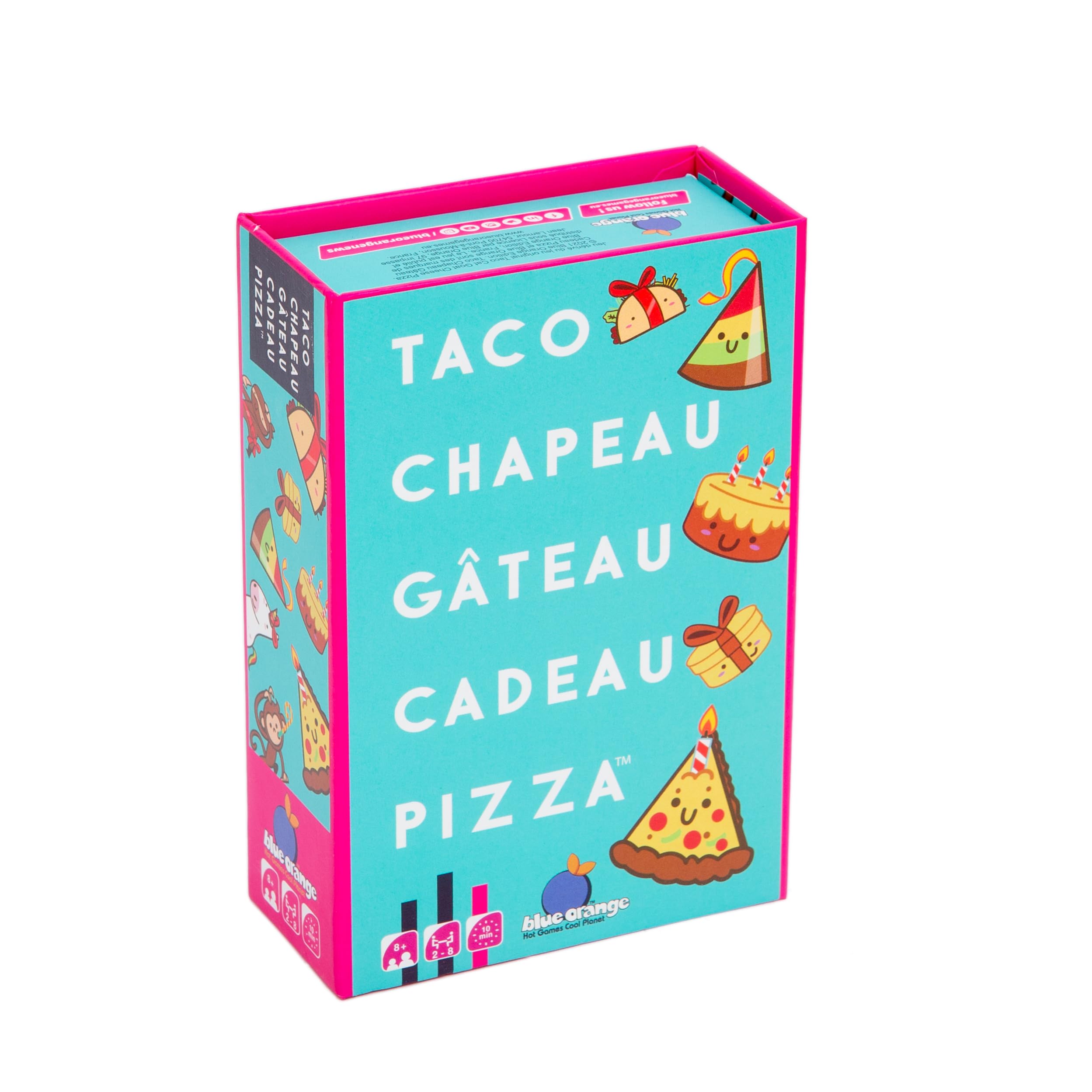 Blue Orange - Taco Hat for Cake, Pizza Gift Mood Game Fun and Tugging - Ages 8+ with Family or Friends