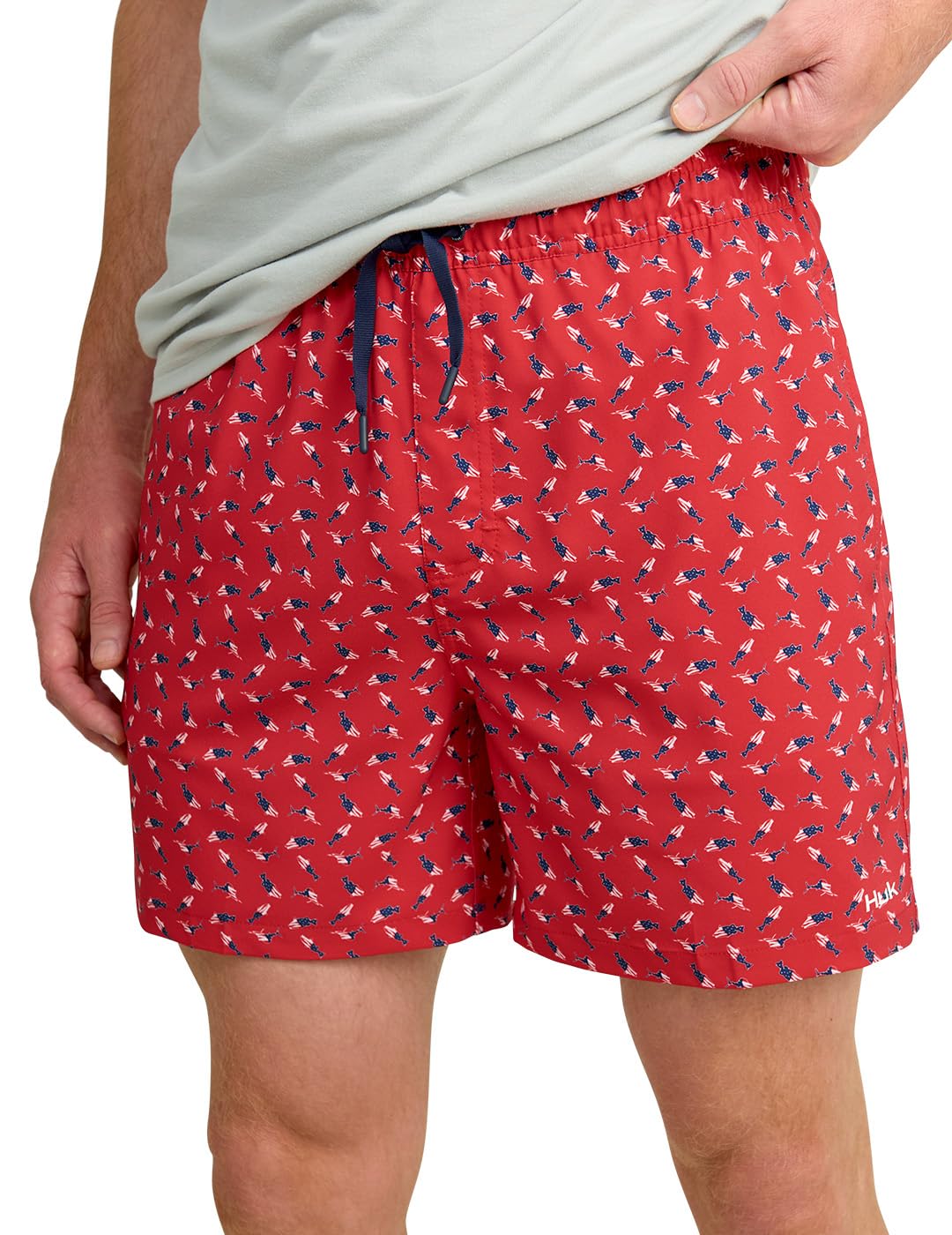 HUK - Mens Pursuit Volley Pattern Short, Quick-Dry Shorts for Men, Channel Marker, XX-Large Image