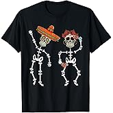 Dancing Skull Apparel, Dead Day Men Women Dia De Los Muertos T-Shirt
