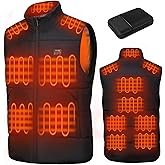 Ravsau Heated Vest for Men Women with Battery Pack Included 15 Heating Zones Rechargeable Heated Vest Coat