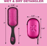 Conair Knot Dr Detangler Pink Case Wet Dry Hair Tangles No Pulling view 3