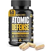 Alex Jones Naturals Atomic Defense – Natural Health Defense Formula - Organic Seamoss Capsules w/Cumin Extract, Turmeric & Honey Powder – Plant-Based Herbal Supplements for Immune Support – 60 Count