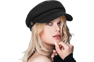 COLORSUN Women's Newsboy Caps Wool Cabbie Beret Hat Fashion Ladies Pageboy Caps for Womens Warm Hats