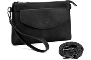 APHISON RFID Wristlet Wallets Clutch Purses For Women, Cell Phone Wallet Purse Shoulder Crossbody Bag with Card Holder