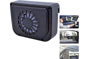MUXAN Solar Powered Car Ventilator Window Solar Exhaust Radiator Fan, Window Windshield Auto Air Vent Cooling Fan System Cooler