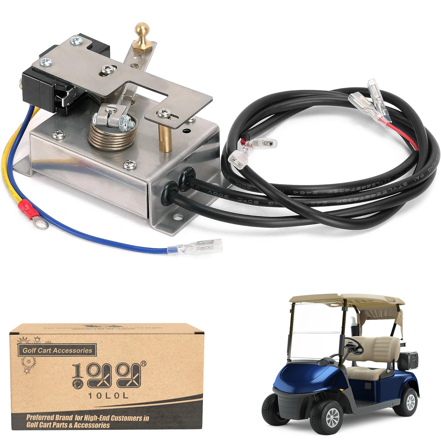 Photo 1 of 10L0L Golf Cart Potentiometer w/Micro Switch for EZGO Marathon 1989-1994 Electric, OEM# 25267G2 25399G1 27094G01, Use on Upgrade Resistor Control to Curtis Controller
