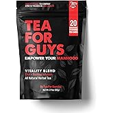 Tea For Guys: Vitality Blend – Natural Support for Testosterone, Libido, Male Fertility and overall Male Vitality | Herbal Tea for Mens Wellness – 20 Biodegradable Tea Bags