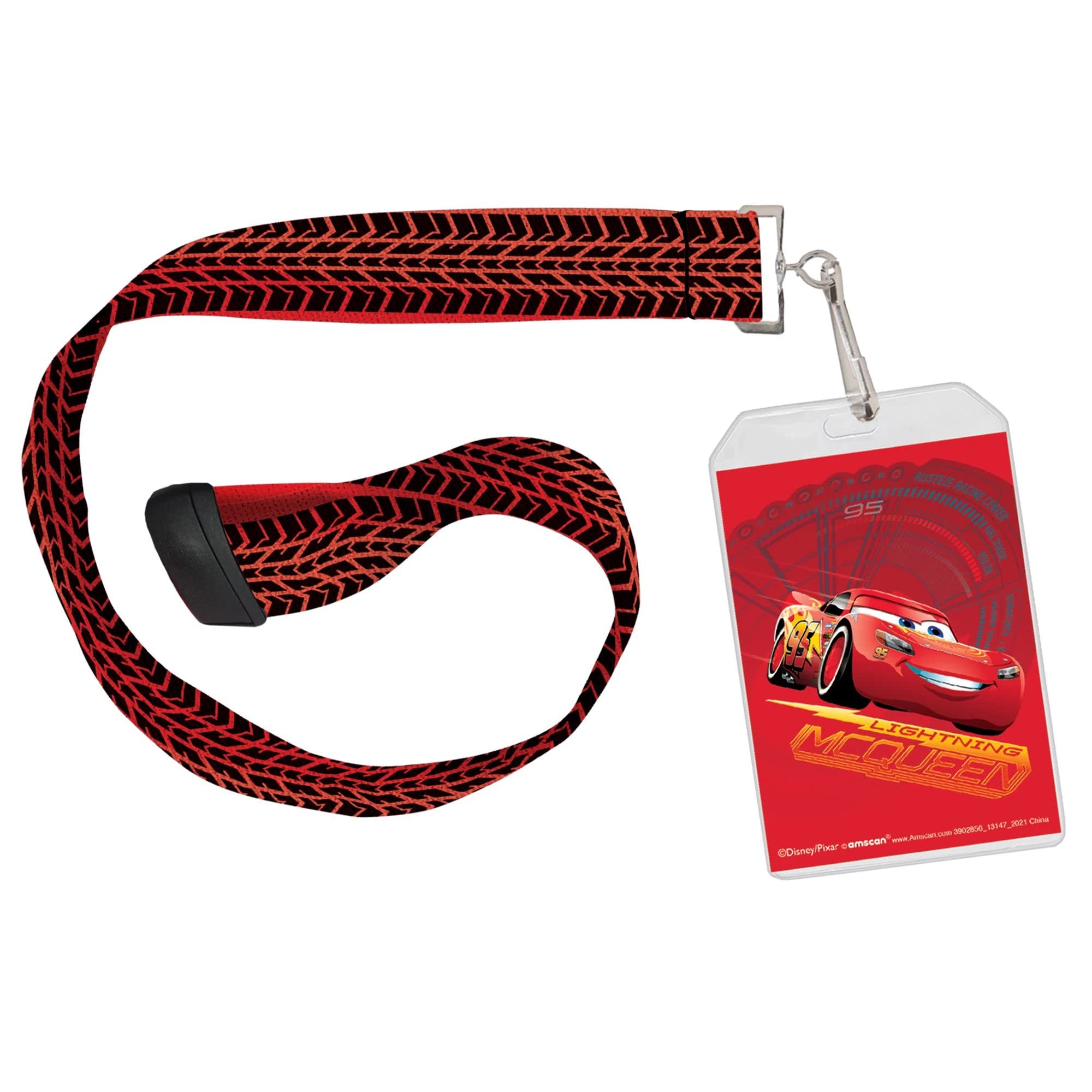 Disney/Pixar Cars 3 Lanyard ID Card Holder - 23" | Red | 4 Pcs.