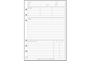 HANDY FORMS A5 Size Meeting Manager, Sized and Punched for 6-Ring A5 Notebooks by Filofax, LV (GM), Kikki K, TMI, and Others. Sheet Size 5.83" x 8.27" (148mm x 210mm)